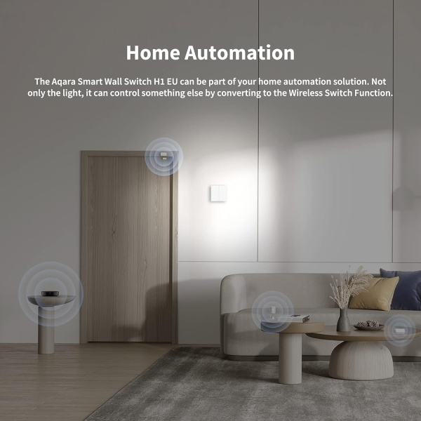Aqara Smart Wall Switch H1 Single Rocker w/Neutral White
