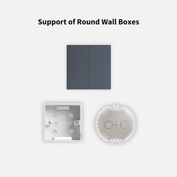 Aqara Smart Wall Switch H1 Double Rocker wo/Neutral Grey