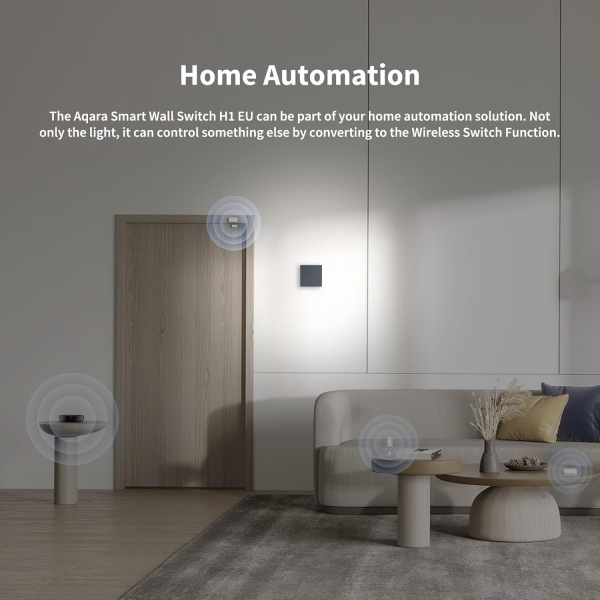 Aqara Smart Wall Switch H1 Double Rocker wo/Neutral Grey