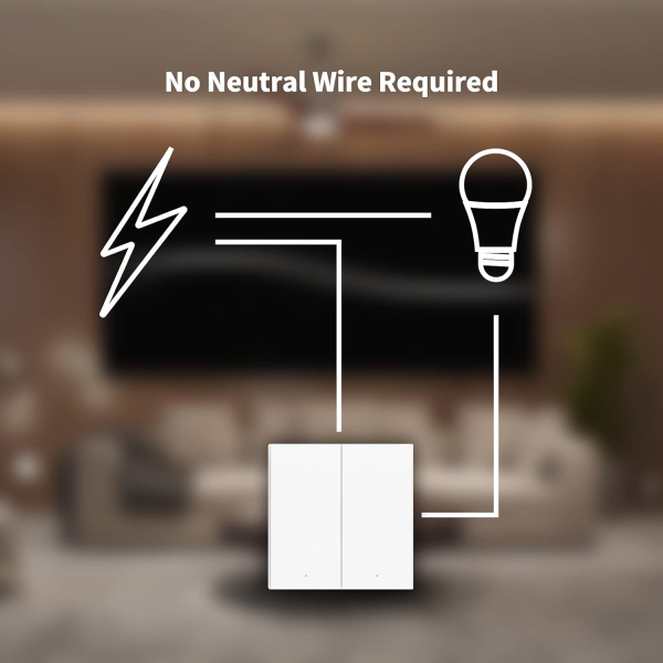 Aqara Smart Wall Switch H1 Double Rocker wo/Neutral White