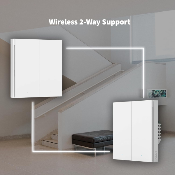 Aqara Smart Wall Switch H1 Double Rocker wo/Neutral White