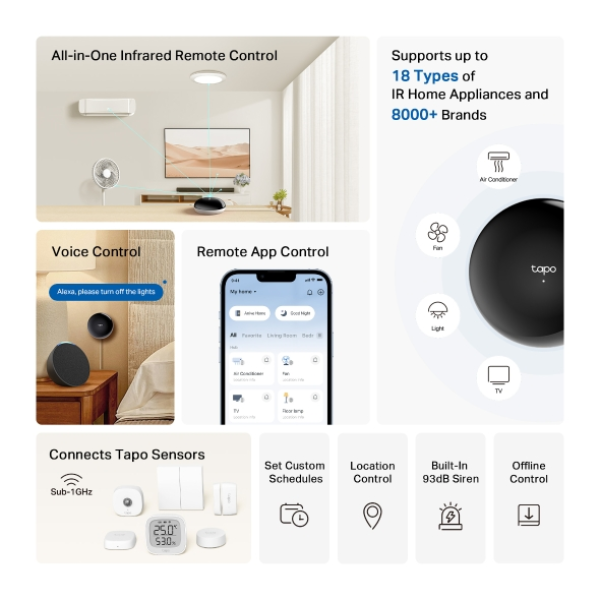 TP-Link TAPO H110 Smart Hub with IR Remote