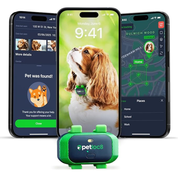 Petloc8 Pet Tracker + 1 year subscription