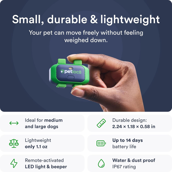 Petloc8 Pet Tracker + 1 year subscription