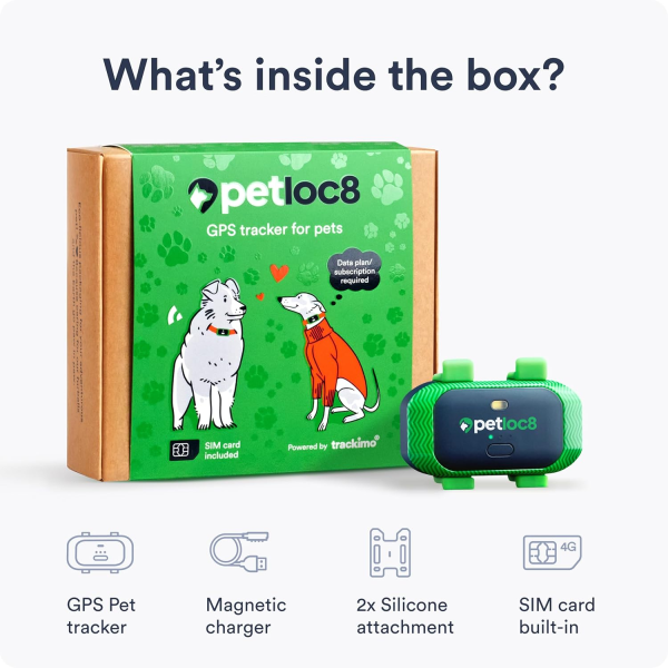 Petloc8 Pet Tracker + 2 years subscription
