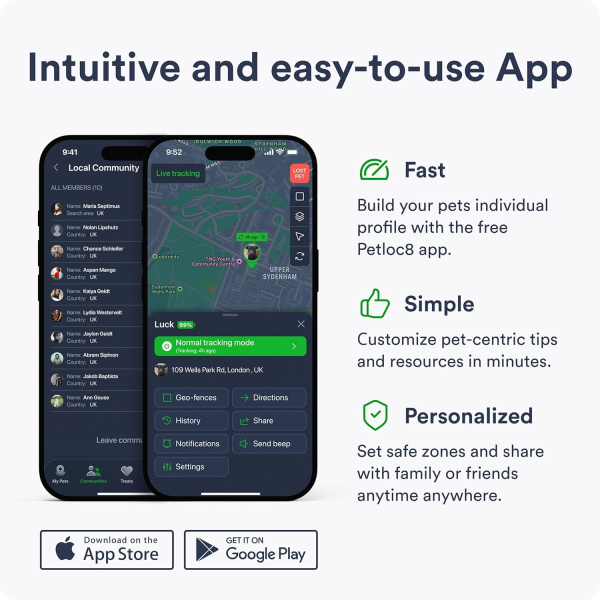 Petloc8 Pet Tracker + 2 years subscription