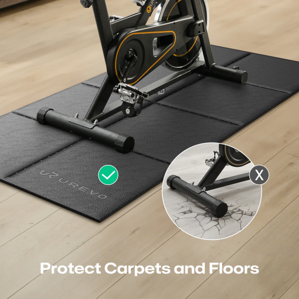 Urevo Fitness Equipment Mat 160cm x 65cm Black