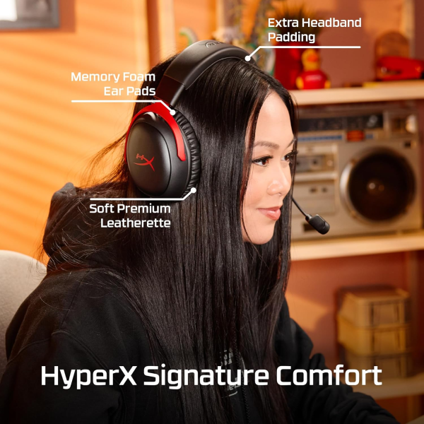 HyperX Headset Cloud III S Wireless Gaming Headset Black