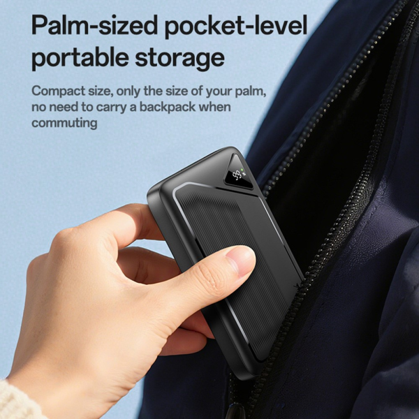 Yesido YP84 10000mAh 22.5W Powerbank with Retractable Cables