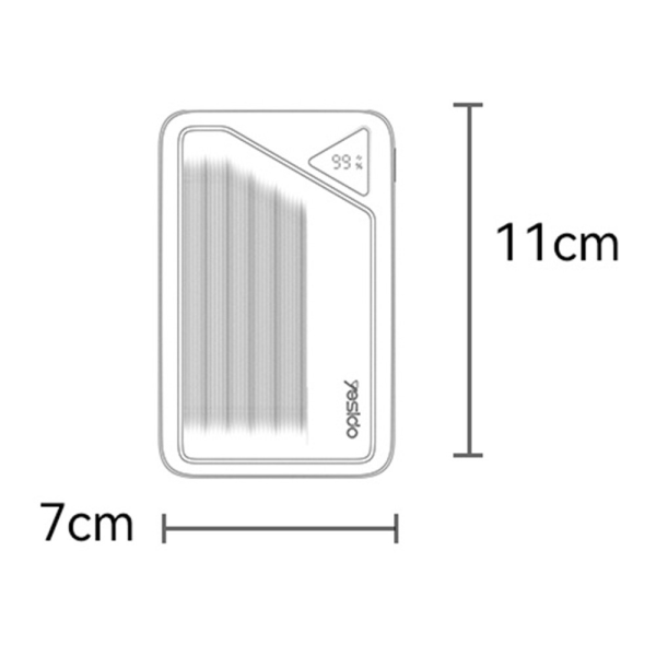 Yesido YP84 10000mAh 22.5W Powerbank with Retractable Cables