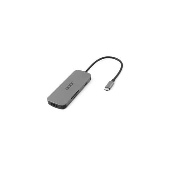 Acer 7-in-1 USB-C Docking Station (HDMI, USB-C, 3xUSB-A, SD/mSD, PD)