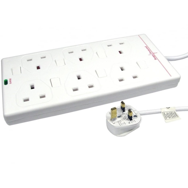 NEWlink 6-socket Surge Protected Power Strip 5m