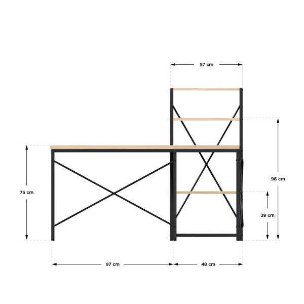 Mark Adler 145cm Corner Desk Oak