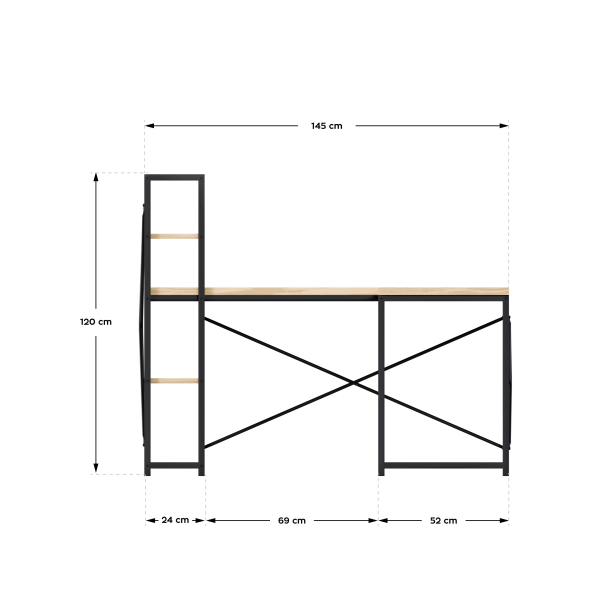 Mark Adler 145cm Corner Desk Oak