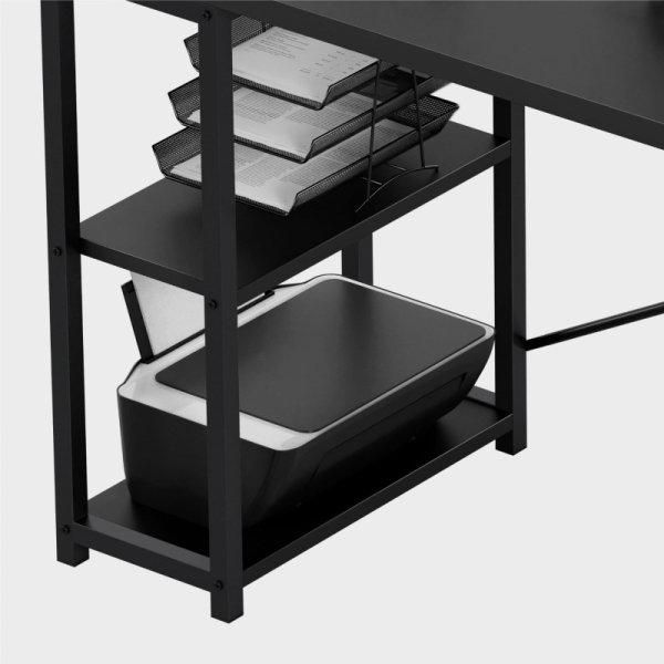 Mark Adler 145cm Corner Desk Black