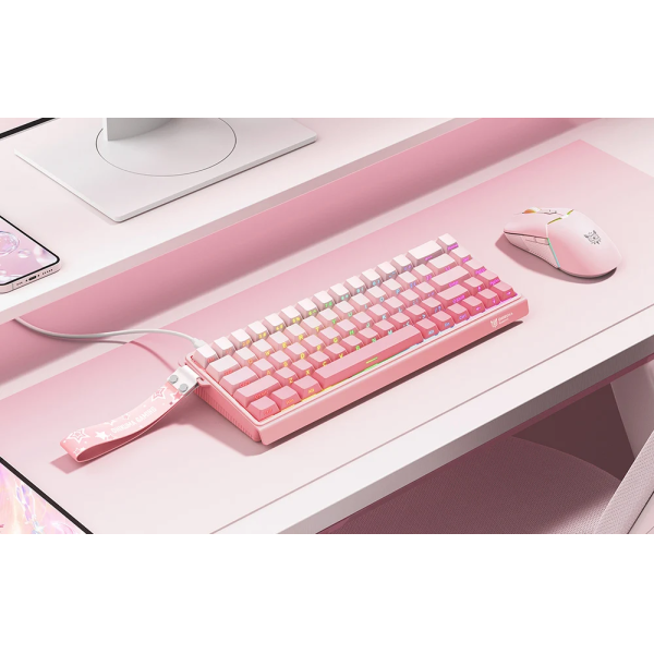 Onikuma G69 Mechanical Keyboard Pink