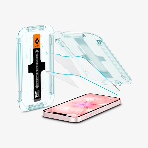 Spigen GLAS.tR EZ Fit Tempered Glass Screen Protector for iPhone 17e (2-pk)