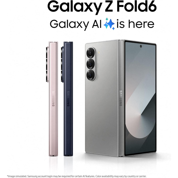 Samsung Galaxy Z Fold 6 5G 256GB / 12GB Dual-Sim Android Smartphone - Pink