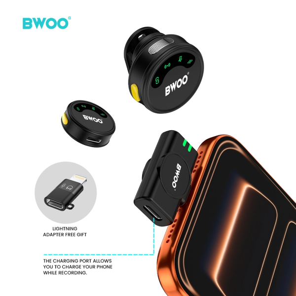 BWOO Wireless Lavalier Microphone Set
