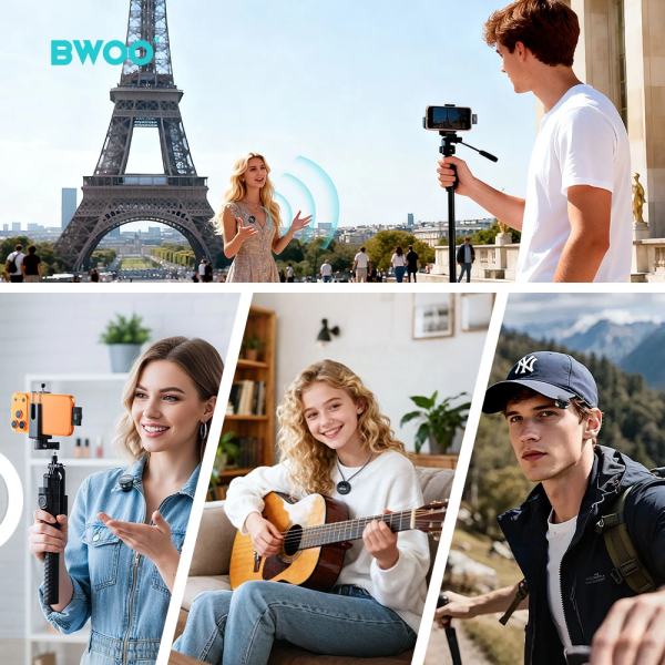 BWOO Wireless Lavalier Microphone Set