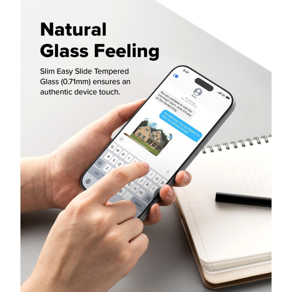 Ringke Screen Protector Premium Easy Slide for iPhone 17 Pro (2-pk)