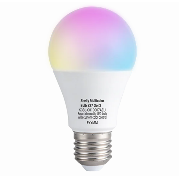 Shelly Multicolour E27 Gen 3 Smart LED Bulb