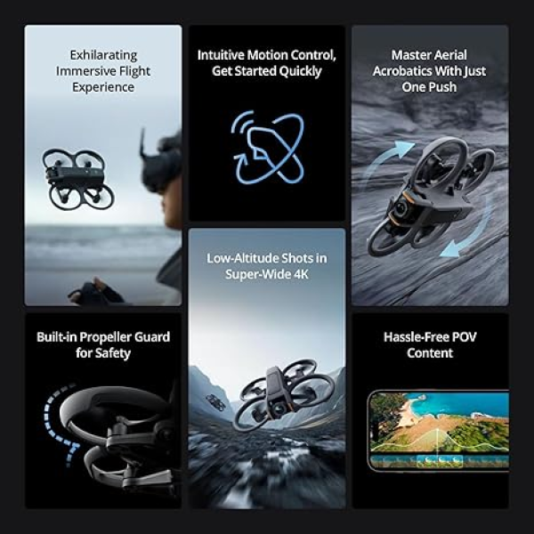 showcasing the cool features of the drone