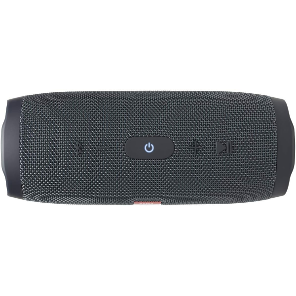 JBL Charge Essential 3 speaker turned on, image from top view