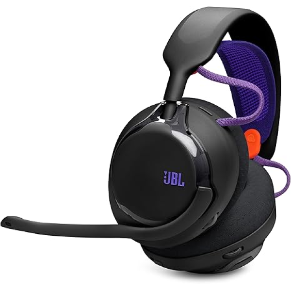 JBL Quantum 650 Wireless Gaming Headset Black side angle