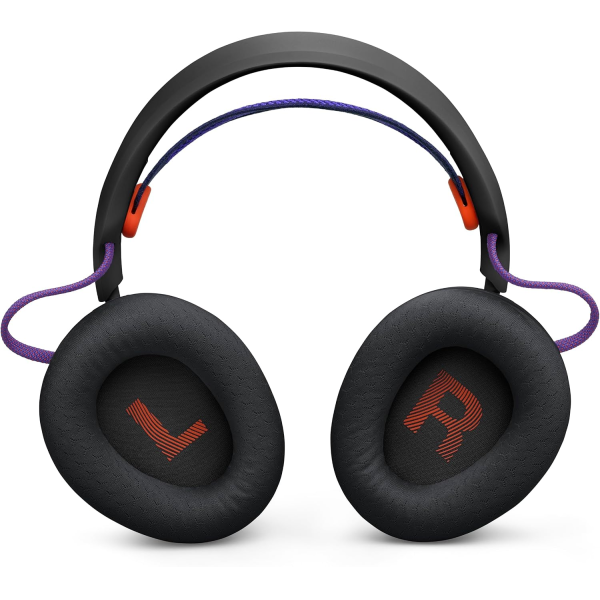 JBL Quantum 650 Wireless Gaming Headset Black cups open