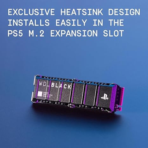 exclusive heatsink design installs easily in the PS5 M.2 expansion slot