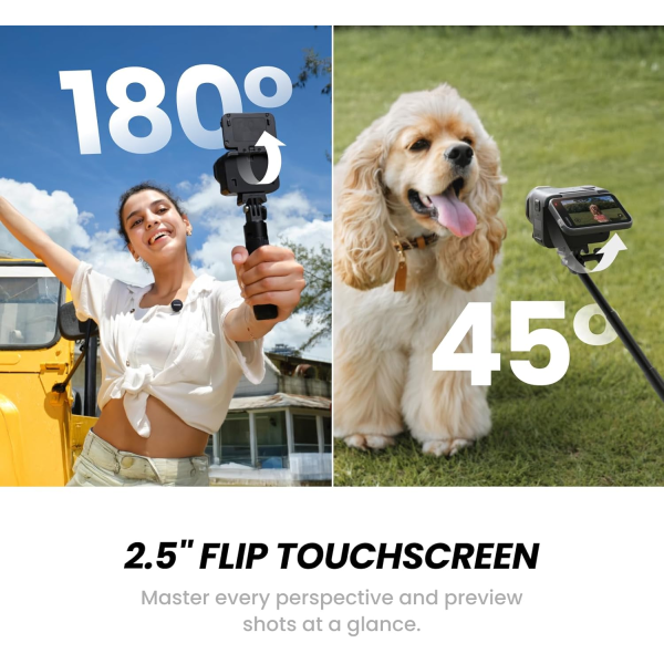 2.5" Flip Touchscreen