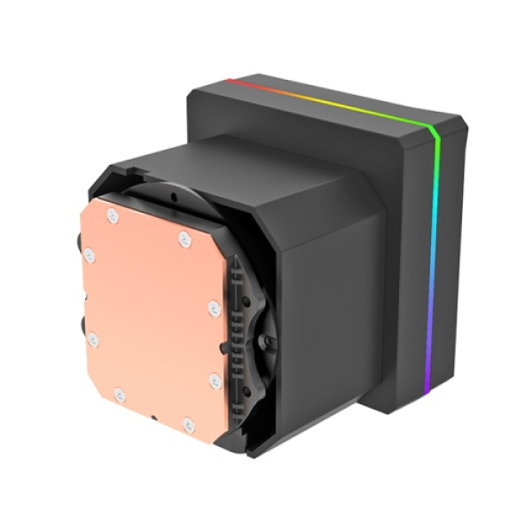 bottom view of the block