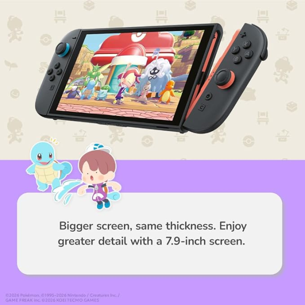 showcasing things from the game and the console