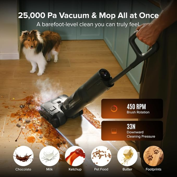 25,000pa vacuum and mop all at once