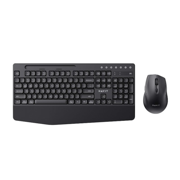 HAVIT PC Series Wireless Keyboard & Mouse Combo Black Grey