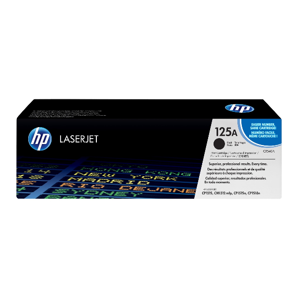 HP 125A (CB540A) Black Toner Cartridge - Original
