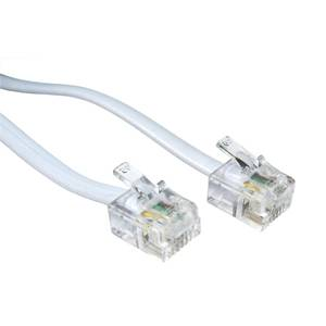 CDL RJ11 (M) to RJ11 (M) Cable 5m White