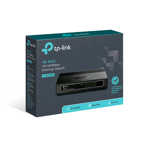 TP-Link 10 / 100Mbps 16 Port Ethernet Network Switch